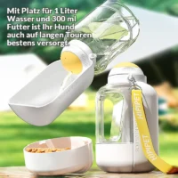 2-in-1 Hundetrinkflasche "Aqua-Snack"