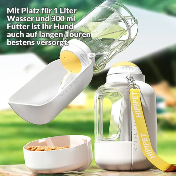 2-in-1 Hundetrinkflasche "Aqua-Snack"