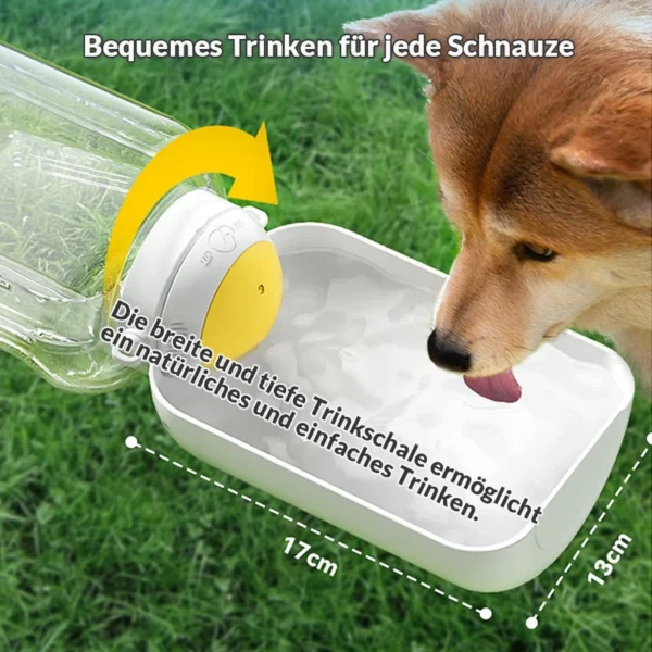 2-in-1 Hundetrinkflasche "Aqua-Snack"