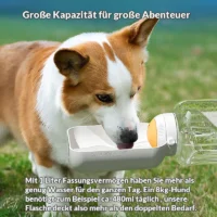 2-in-1 Hundetrinkflasche "Aqua-Snack"