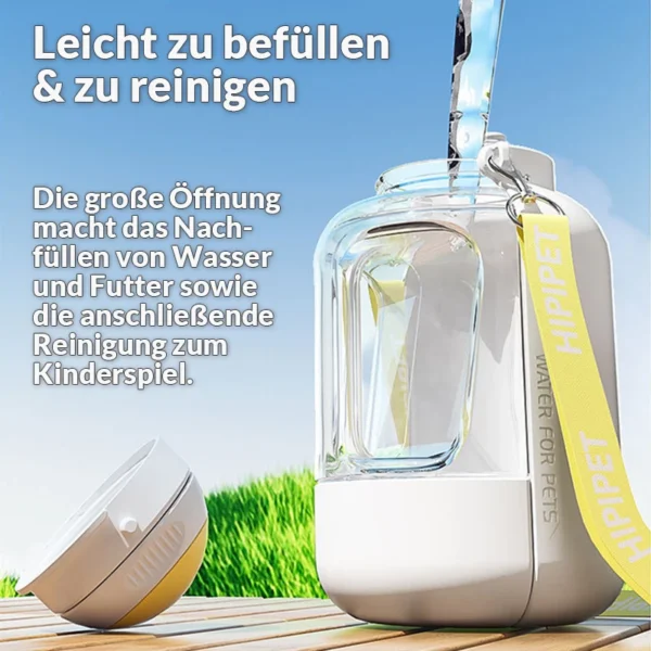 2-in-1 Hundetrinkflasche "Aqua-Snack"