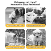 2-in-1 Hundetrinkflasche "Aqua-Snack"