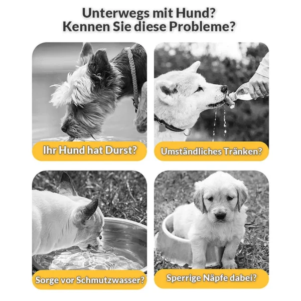 2-in-1 Hundetrinkflasche "Aqua-Snack"