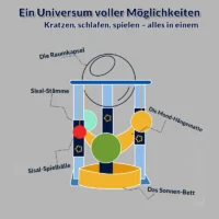 Kratzbaum "Sternen-Galaxie" für Katzen