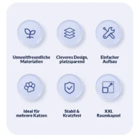 Kratzbaum "Sternen-Galaxie" für Katzen