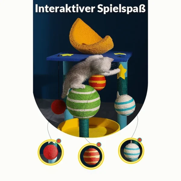 Kratzbaum "Sternen-Galaxie" für Katzen