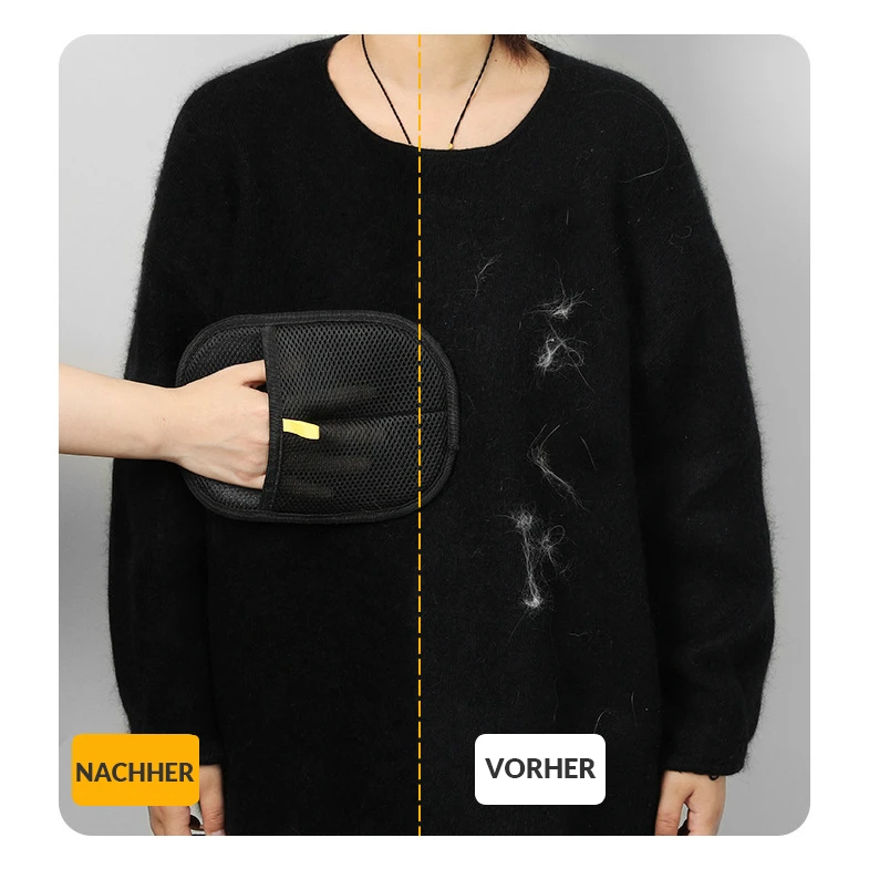 NVNAN Tierhaarentfernungshandschuhe - Wiederverwendbare Fussel-Handschuhe Mit Statischer Aufladung Für Möbel, Teppiche & Kleidung
