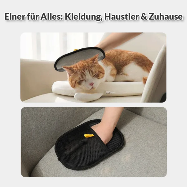 Handschuh13 Magischer Tierhaar-Handschuh "Fussel-Weg"