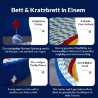 Kratzbett "Kosmos-Traum" für Katzen