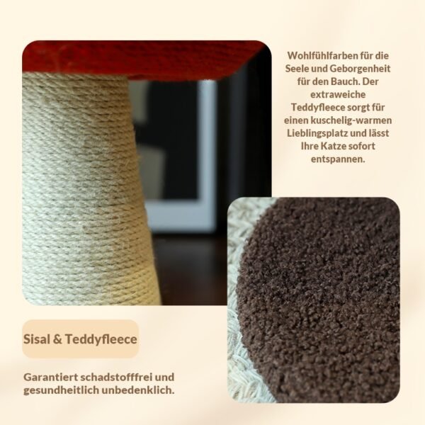 Pilz 5 Design-Katzenbaum „Glückspilz“