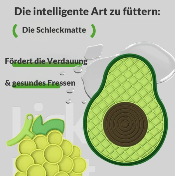 Schleckmatte11 Gourmet-Schleckmatte "Snack-Spaß"