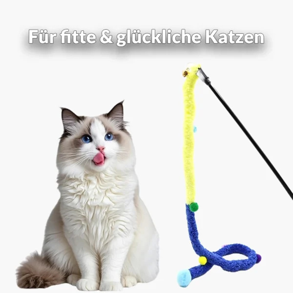 Interaktive Katzenangel "Wackelwurm"