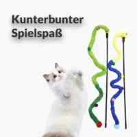 Interaktive Katzenangel "Wackelwurm"
