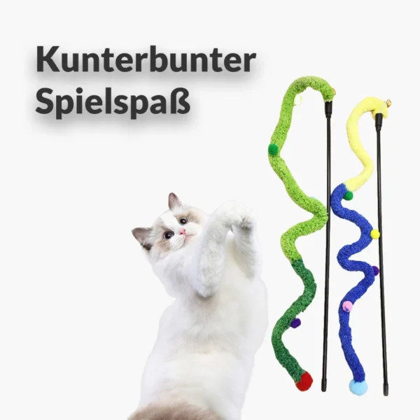 Interaktive Katzenangel "Wackelwurm"