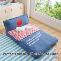 Sofa4 Hundesofa ausklappbar (auch für Katzen) | 2-in-1 Apple Denim & Robust